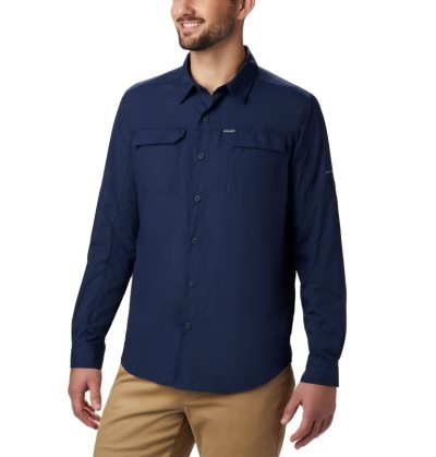 Columbia Silver Ridge™ 2.0 Long Sleeve Shirt—Tall UAE - Columbia Men's Shirts Navy Dubai | 124420-QAIN